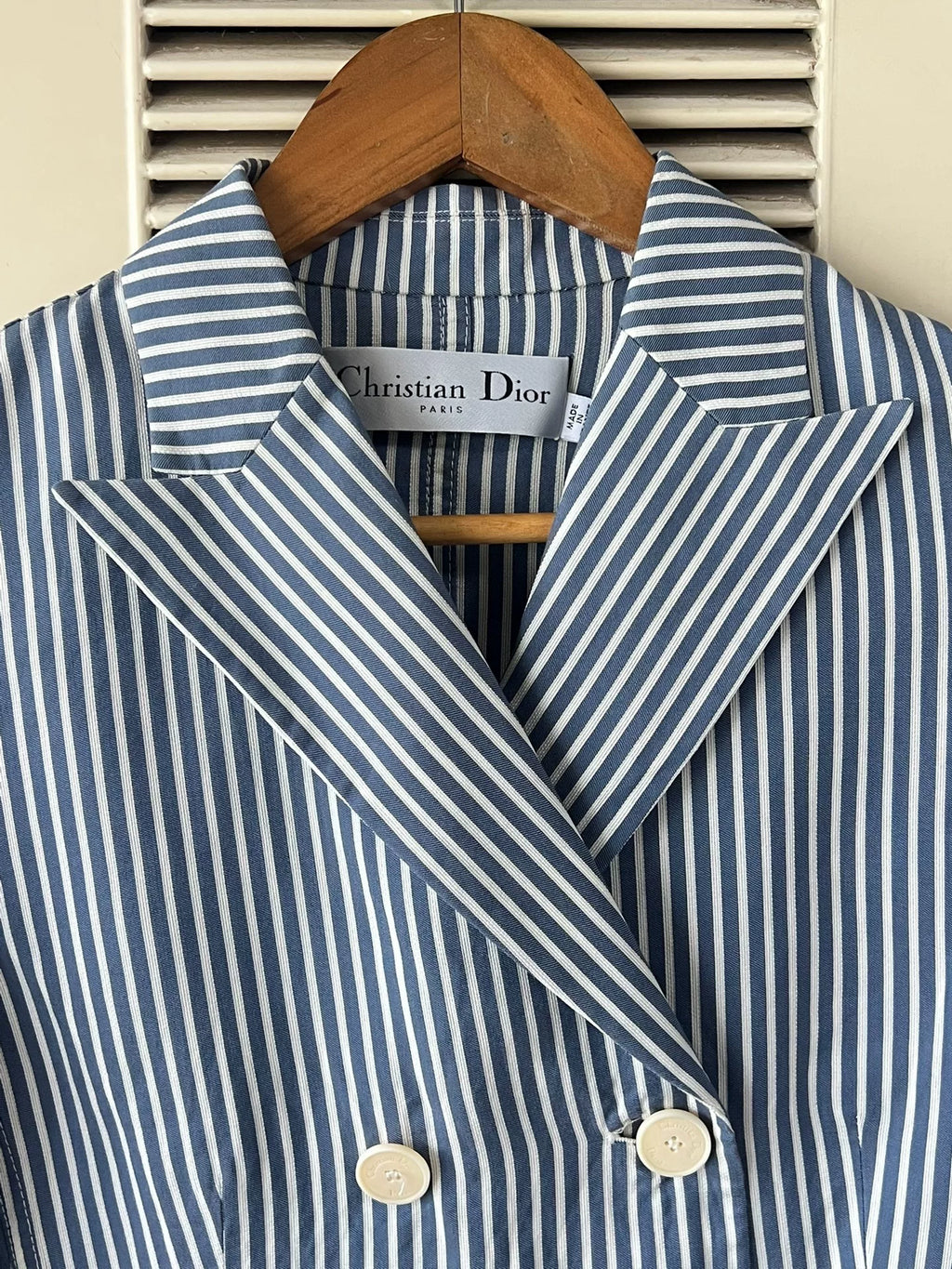Dior Striped Double-Breasted Blazer