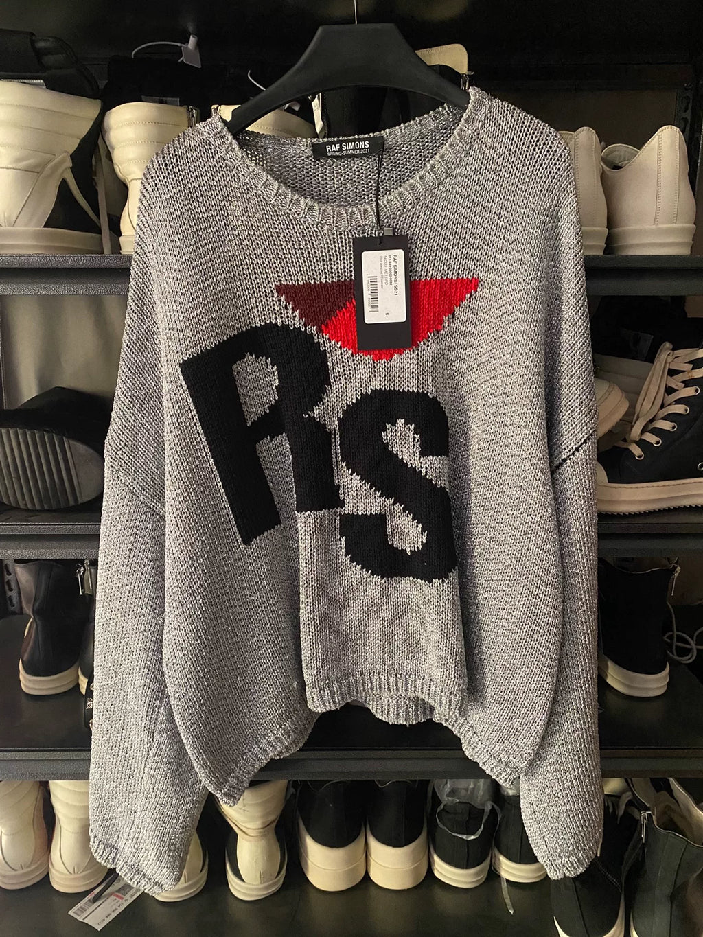 Raf Simons Silver Sweater