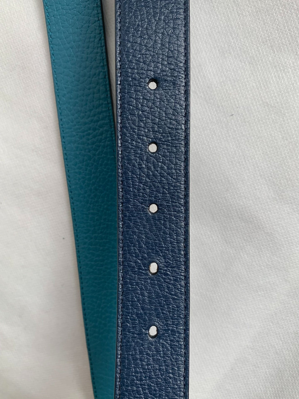 Gucci Blue Double G Belt