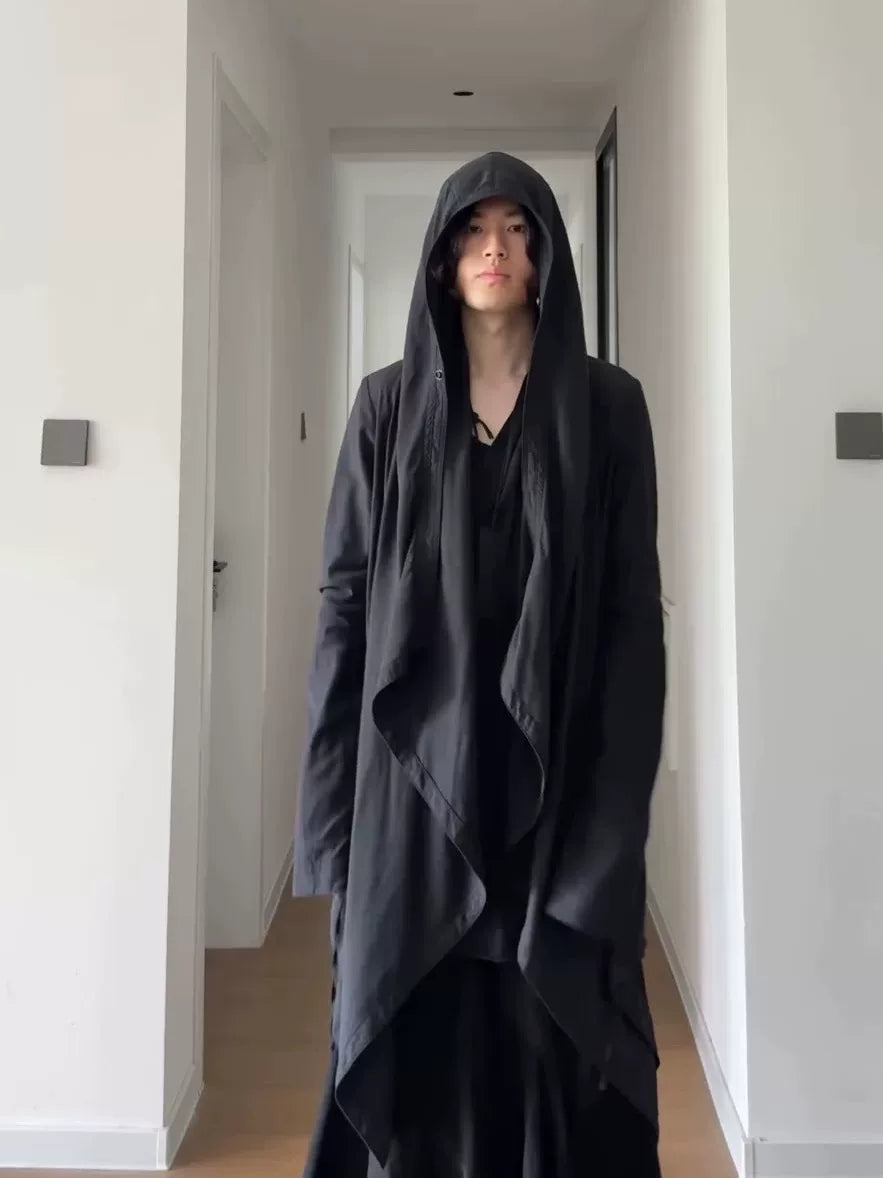 Julius AW10 Irregular Multi‑Way Cape‑Style Coat