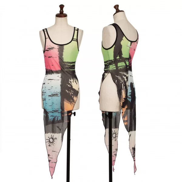 Jean Paul Gaultier Vintage Floral Mesh Top