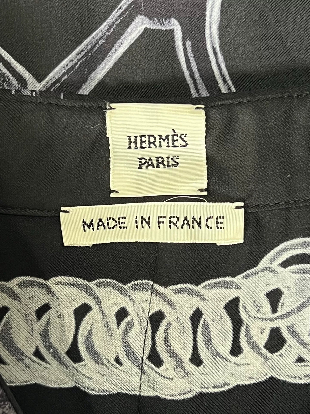 Hermes Silk Equestrian Print Shirt