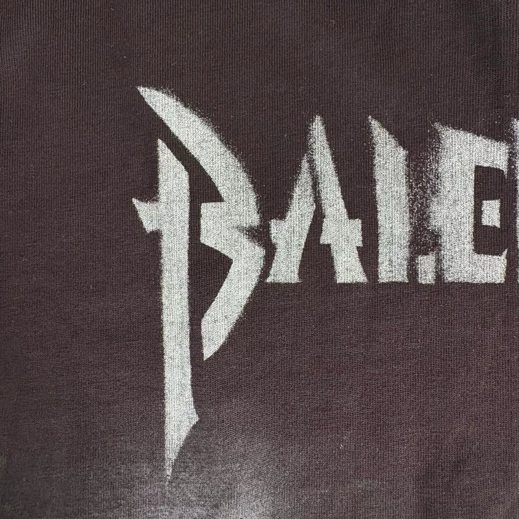 Balenciaga SS24 Black Mud‑Dyed Double B Logo Top