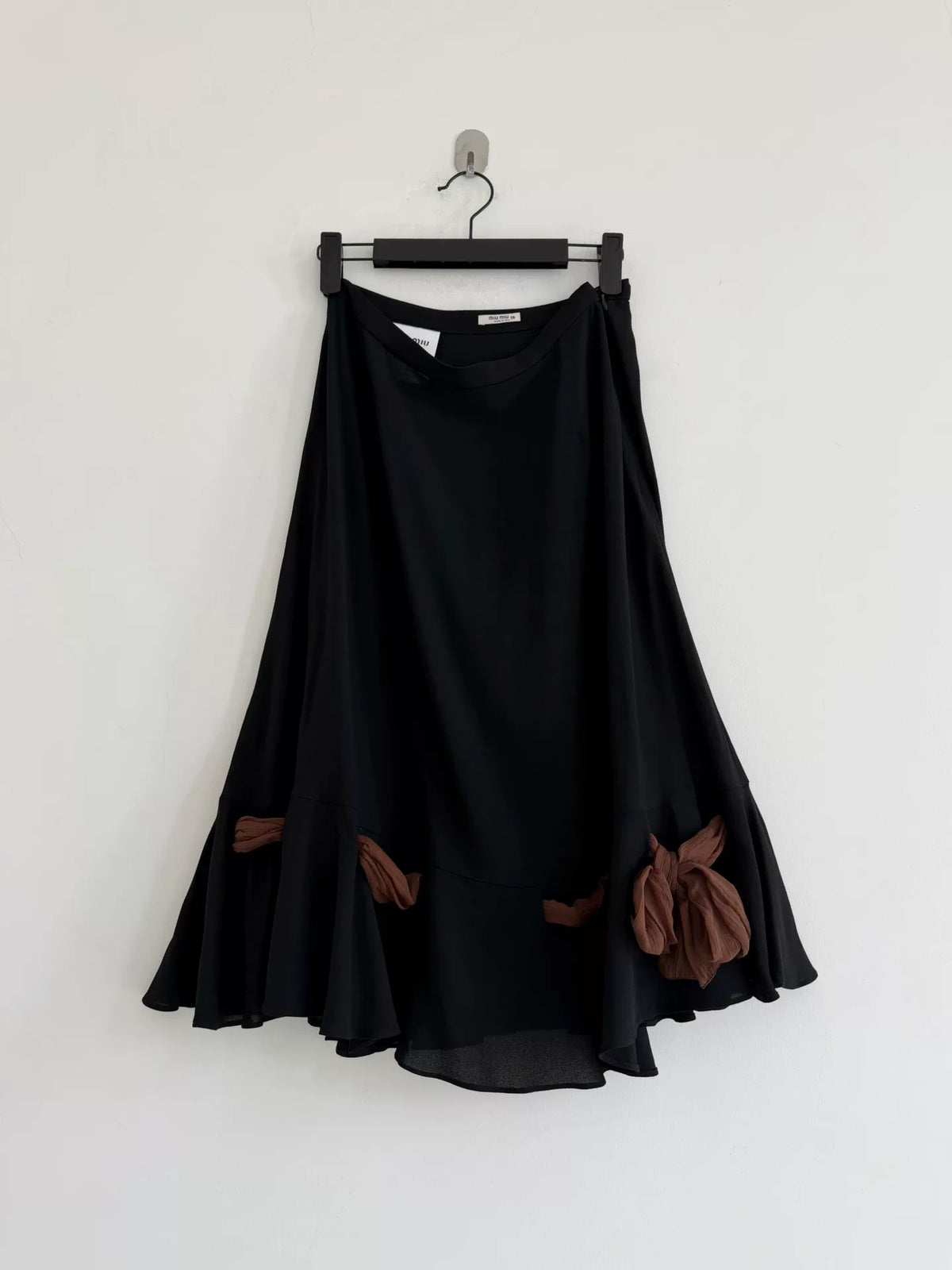 Miu Miu 2019 Tied Ribbon Hem Skirt