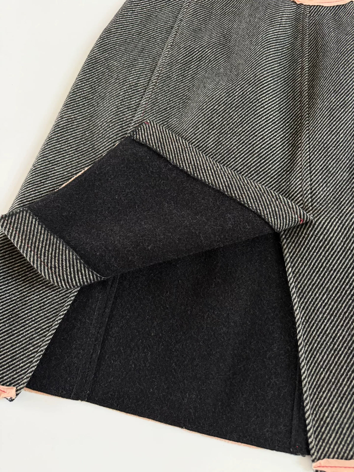 MiuMiu SS00 Tonal-Twist Wool Skirt