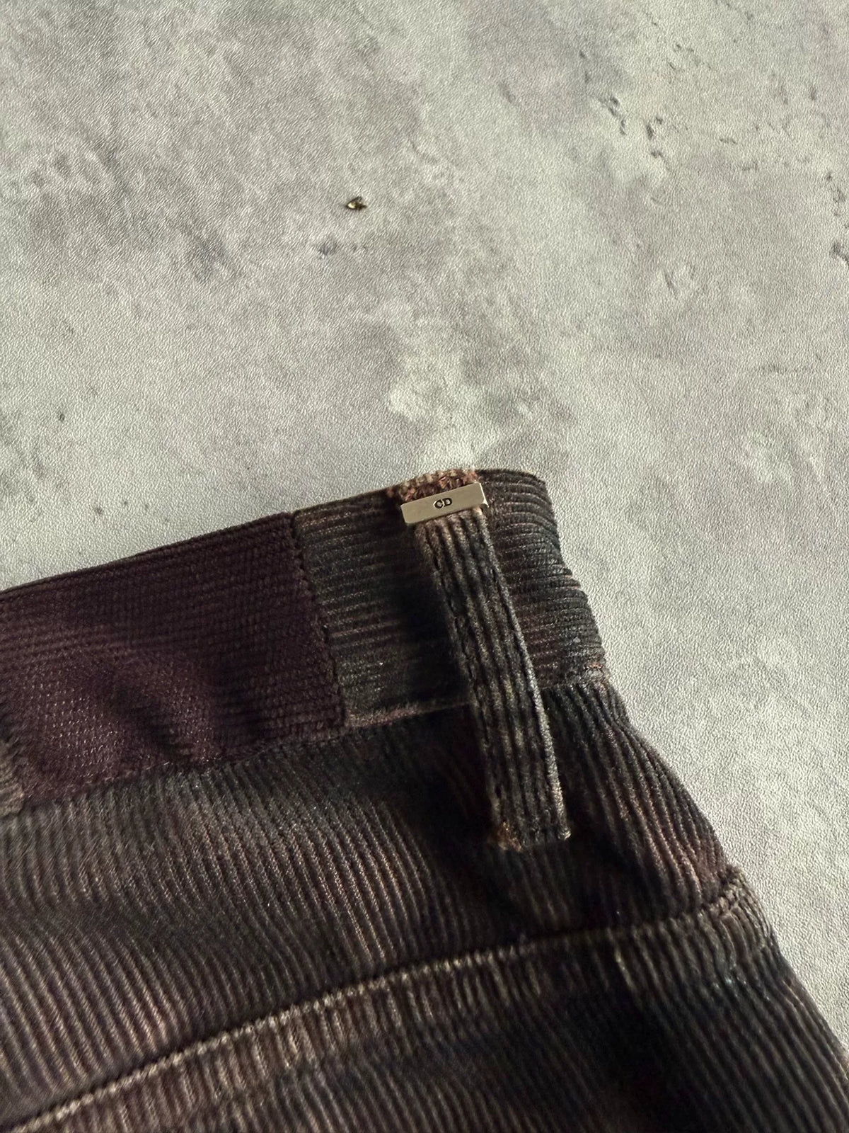 Dior Homme 07SS Hedi Slimane Washed Corduroy Claw Jeans by Hedi Slimane
