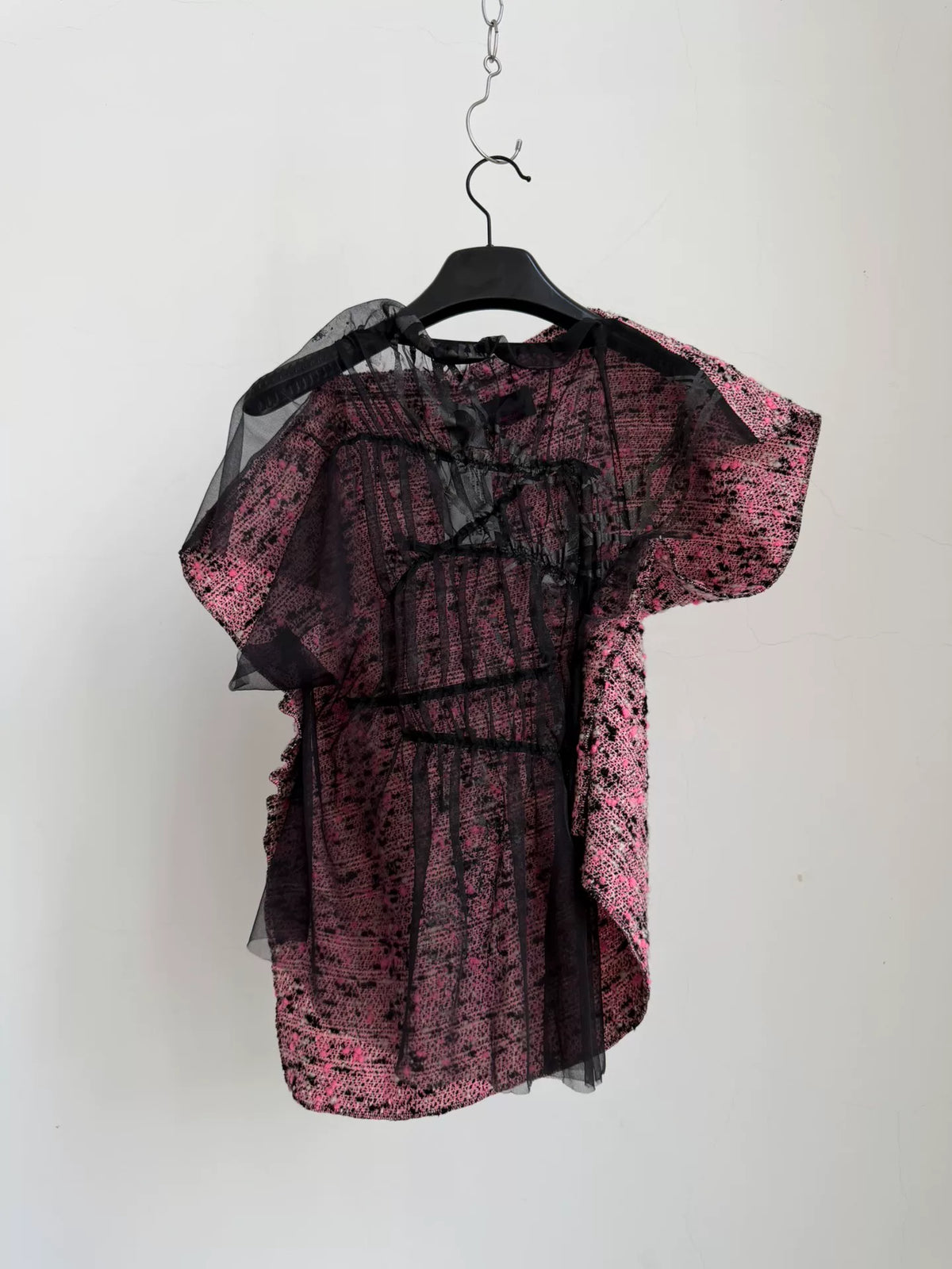 Comme Des Garcons Rei Kawakubo 2013 Tricot line asymmetric yarn-spliced top