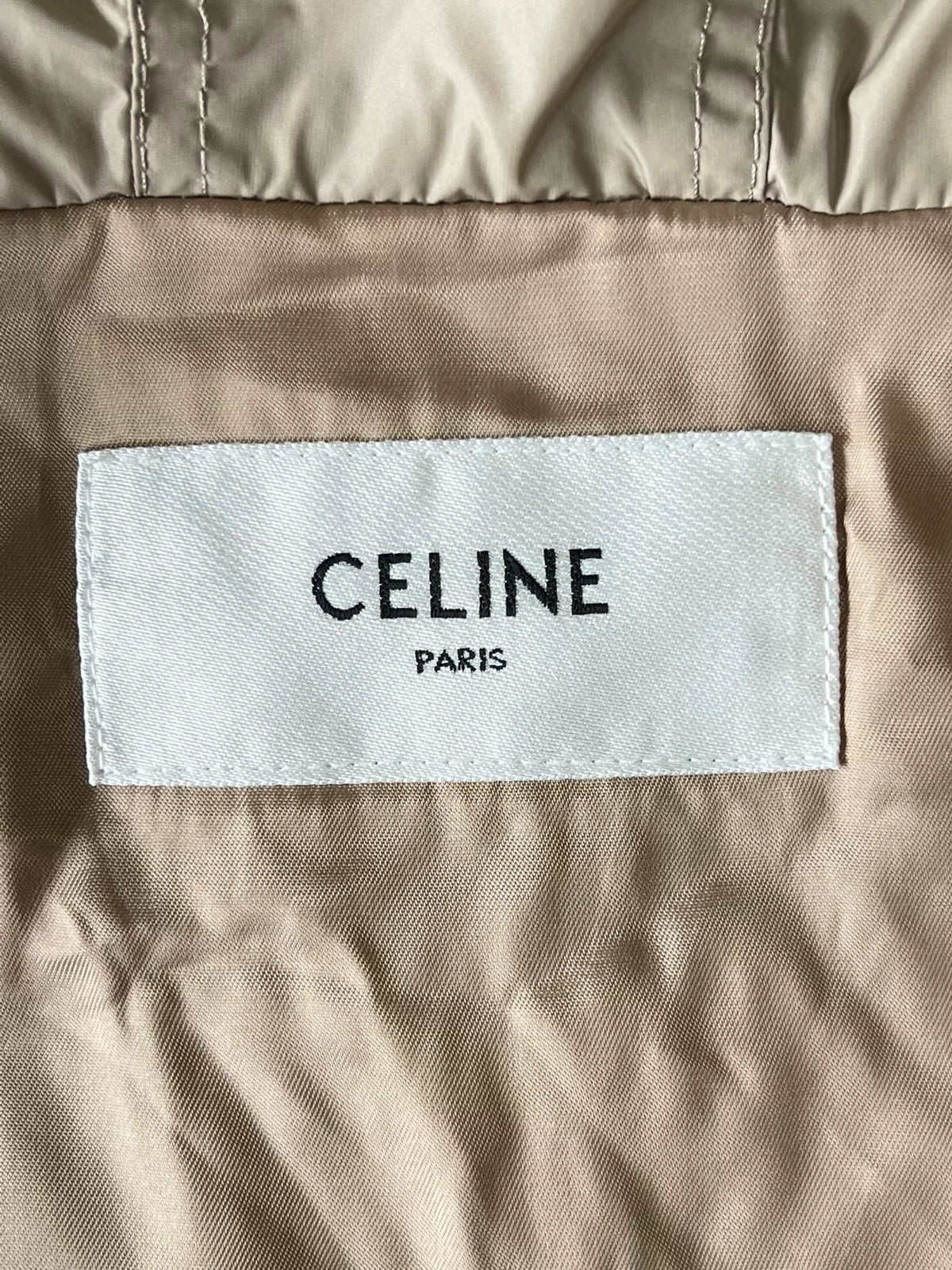 Celine color-block hooded short jacket