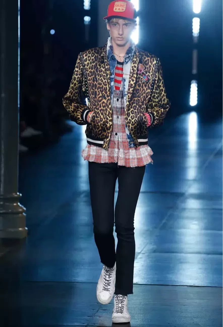 Saint Laurent Paris 16SS SL/37M White Distressed High‑top Sneakers by Hedi Slimane
