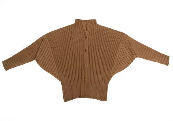 Issey Miyake Vintage Brown Deformed Pleated Top