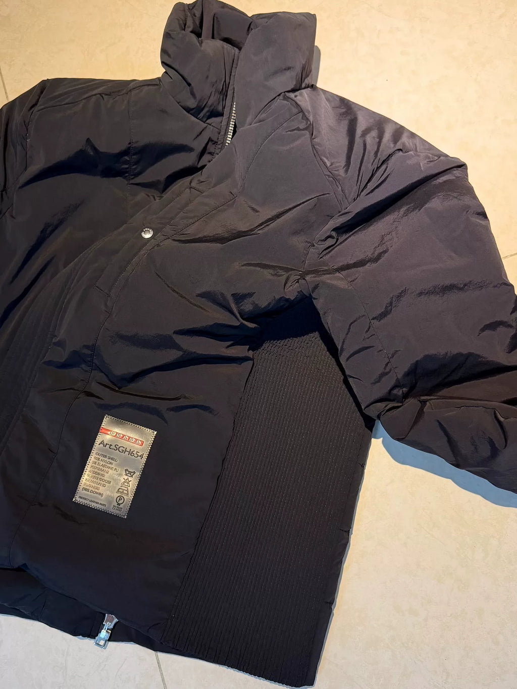 Prada Triangle Logo Reversible Hooded Nylon Jacket