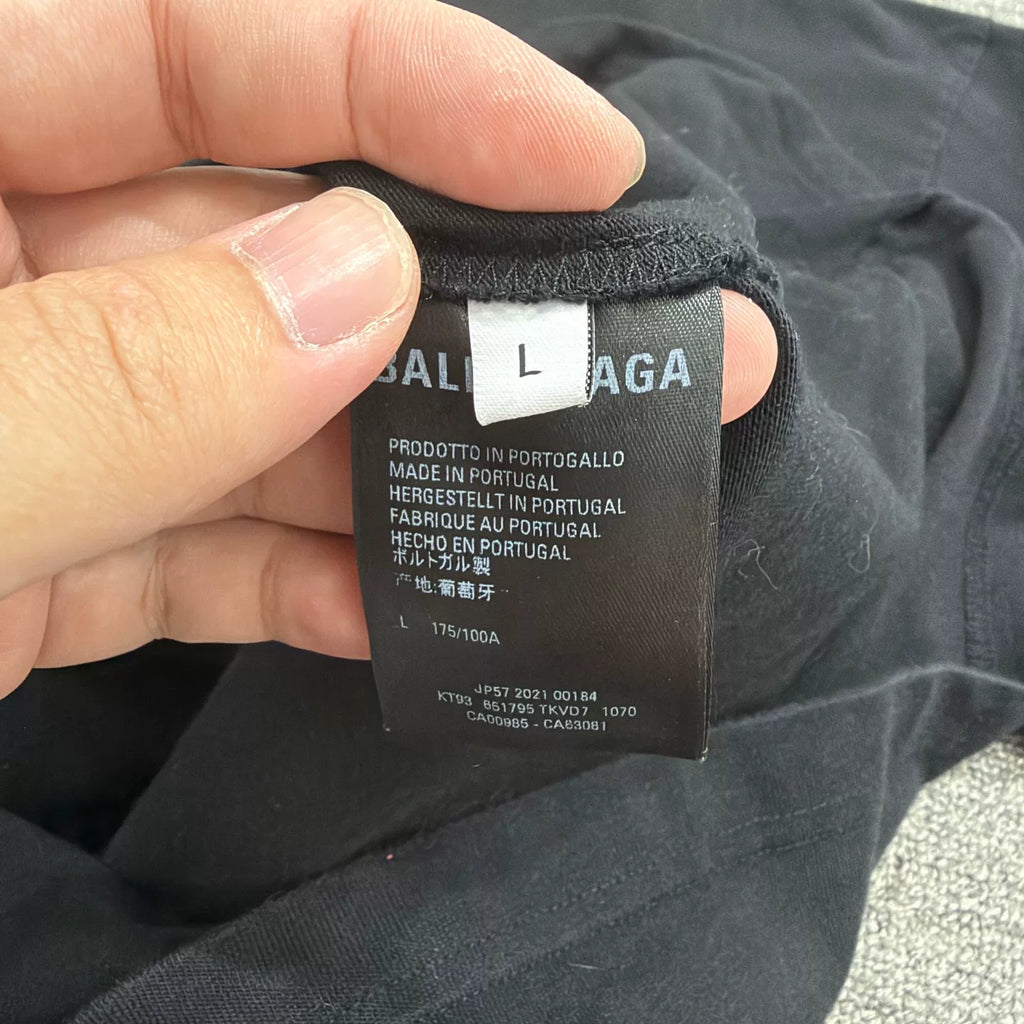 Balenciaga NASA Embroidered Short Sleeve Top