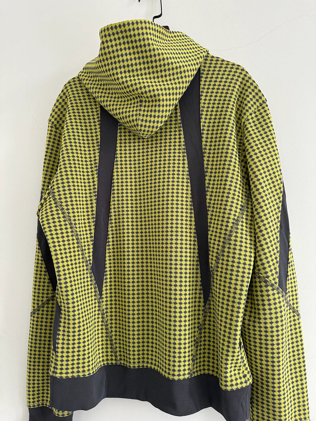 Issey Miyake mainline green plaid pullover sweatshirt