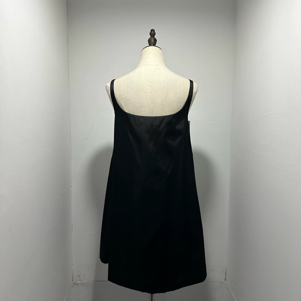 Prada Nylon Triangle Logo Skirt