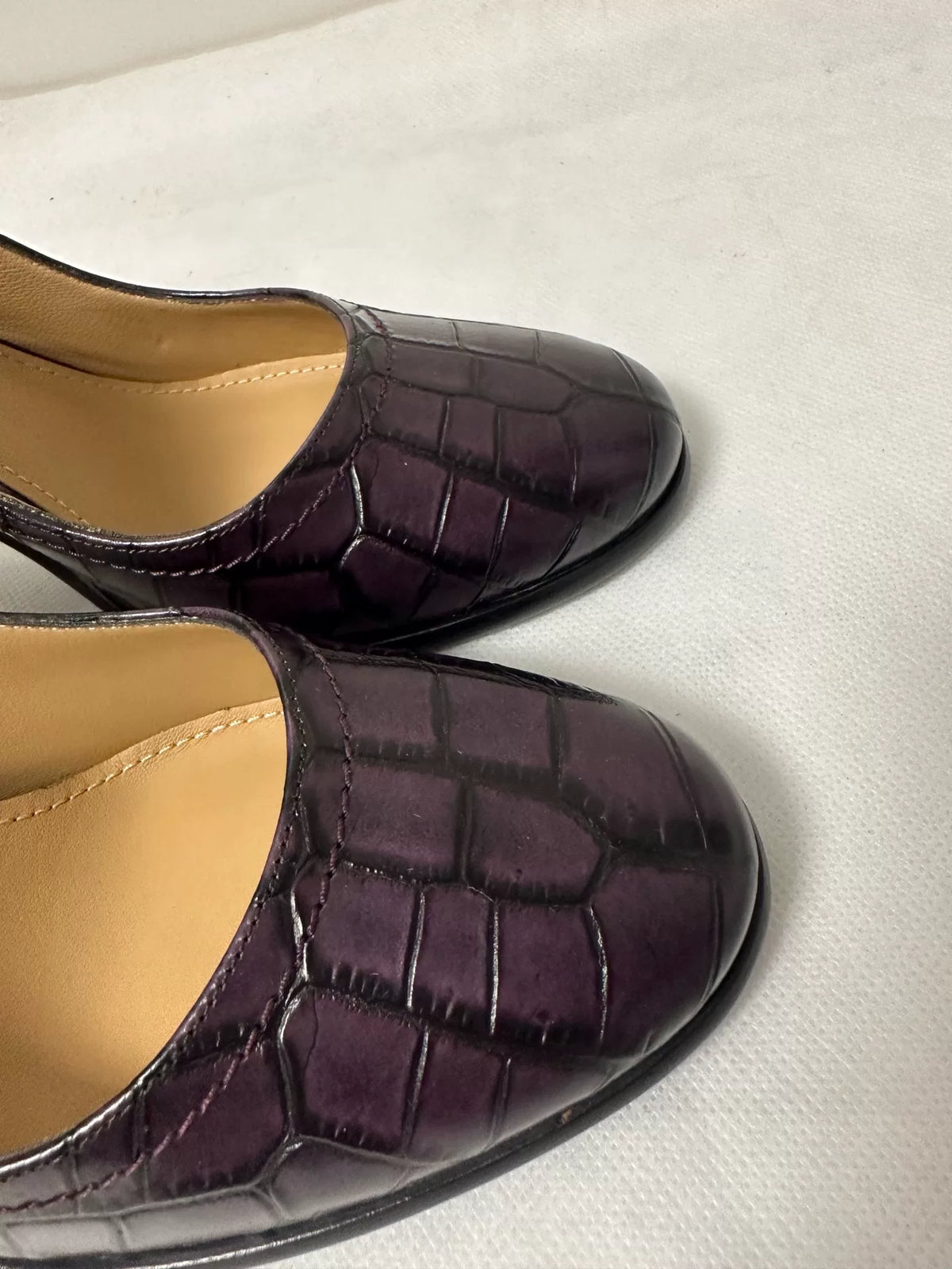 Ferragamo crocodile print Heels