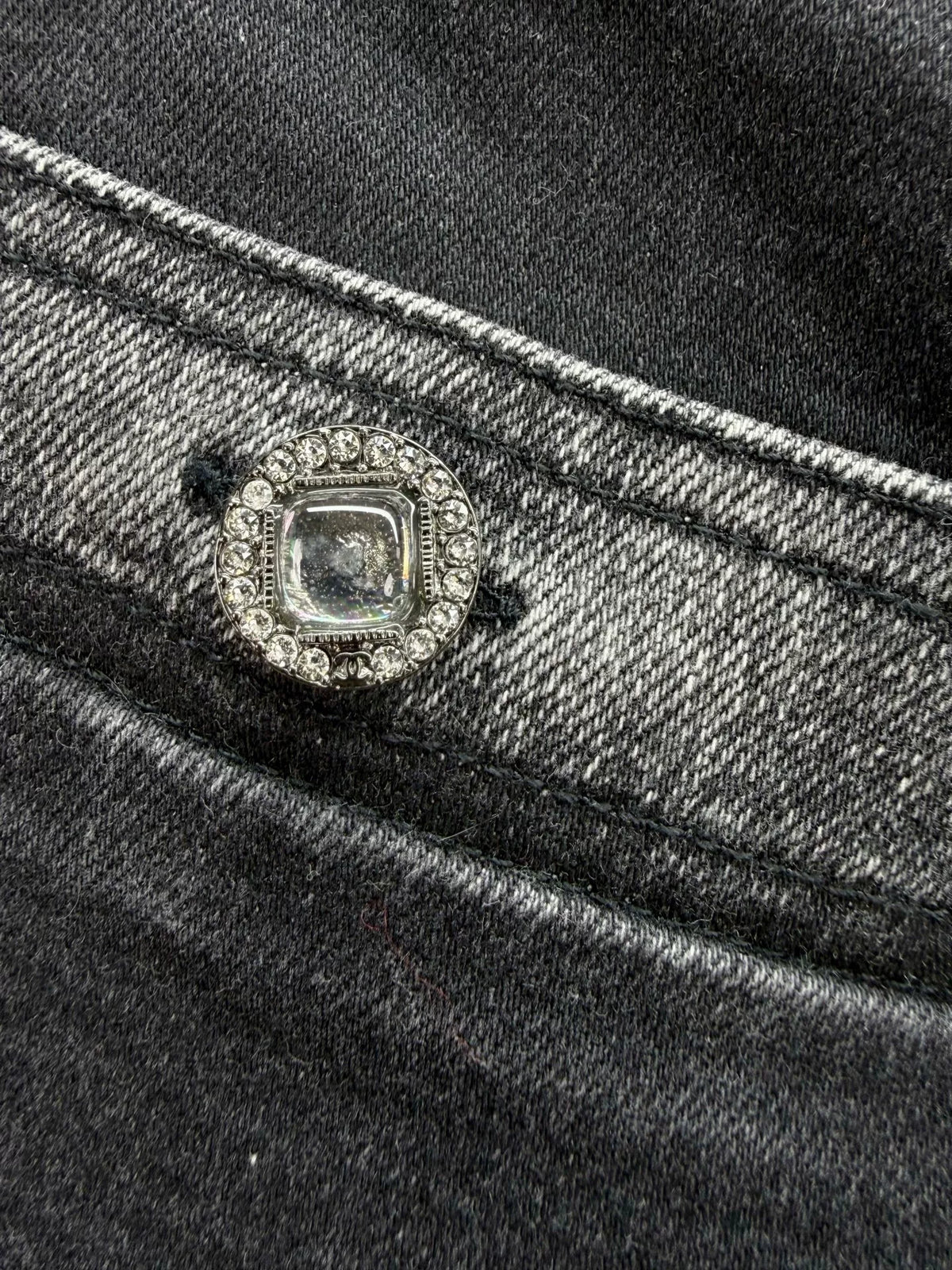 Chanel Distressed Denim Jeans