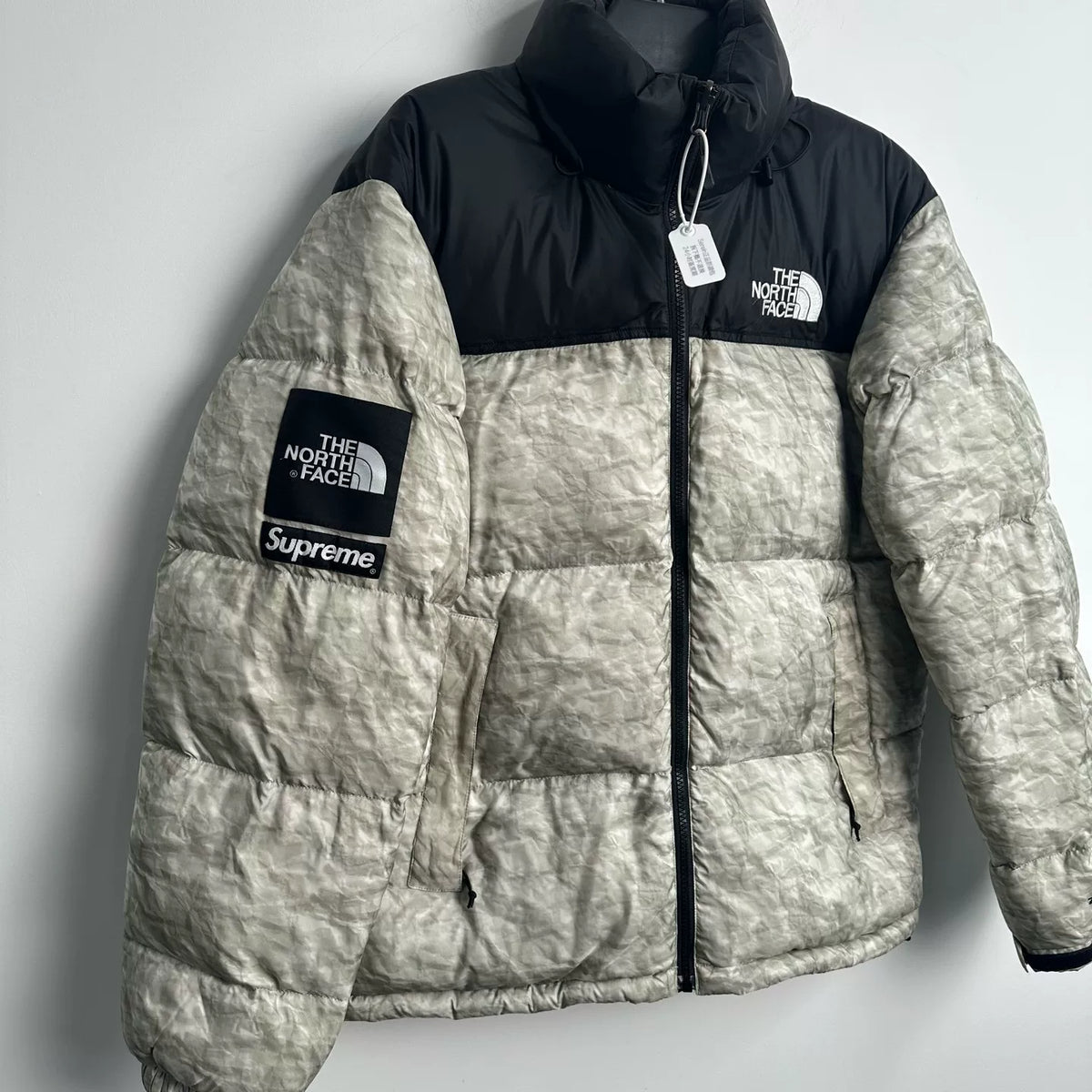 Color-Block Hooded Goose Down Puffer Jacket