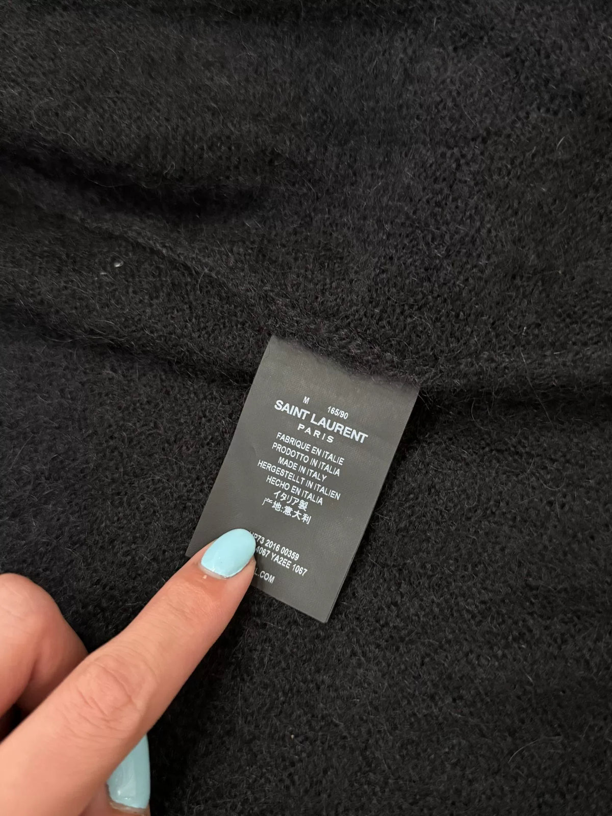 Saint Laurent Star Mohair Knit Cardigan Jacket