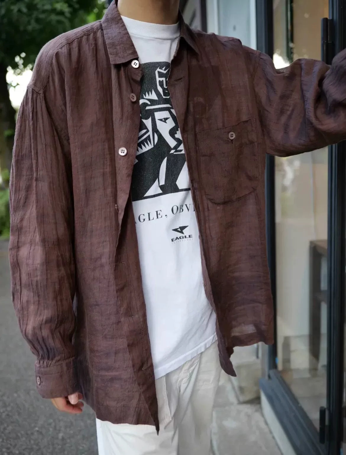 Issey Miyake SS94 Linen Long Sleeve Shirt