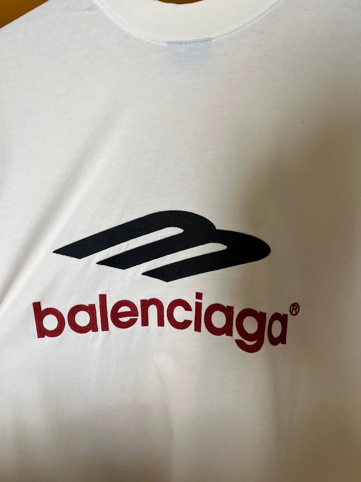 Balenciaga Double Logo Short Sleeve Top