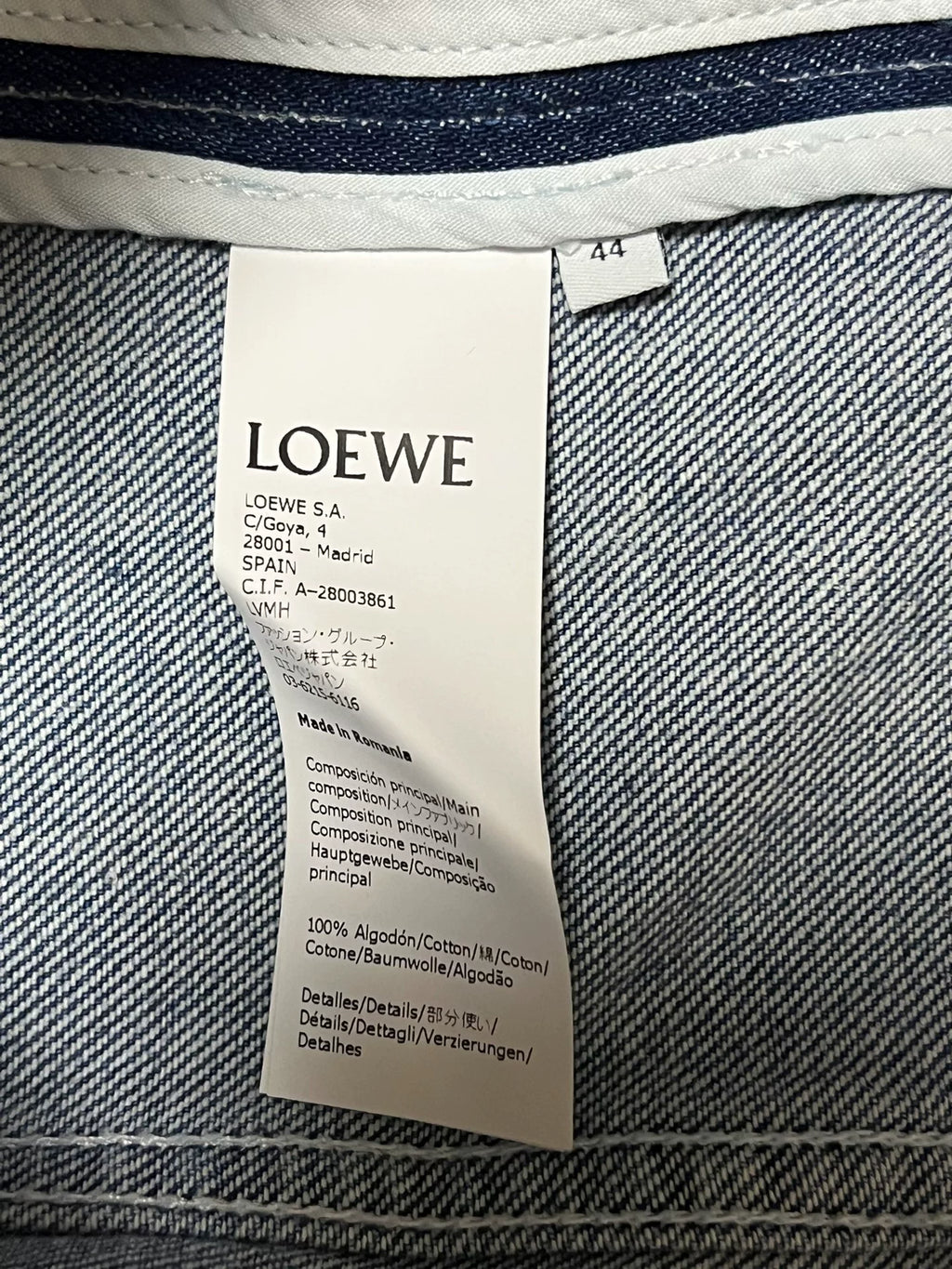 Loewe Patchwork Denim Jacket