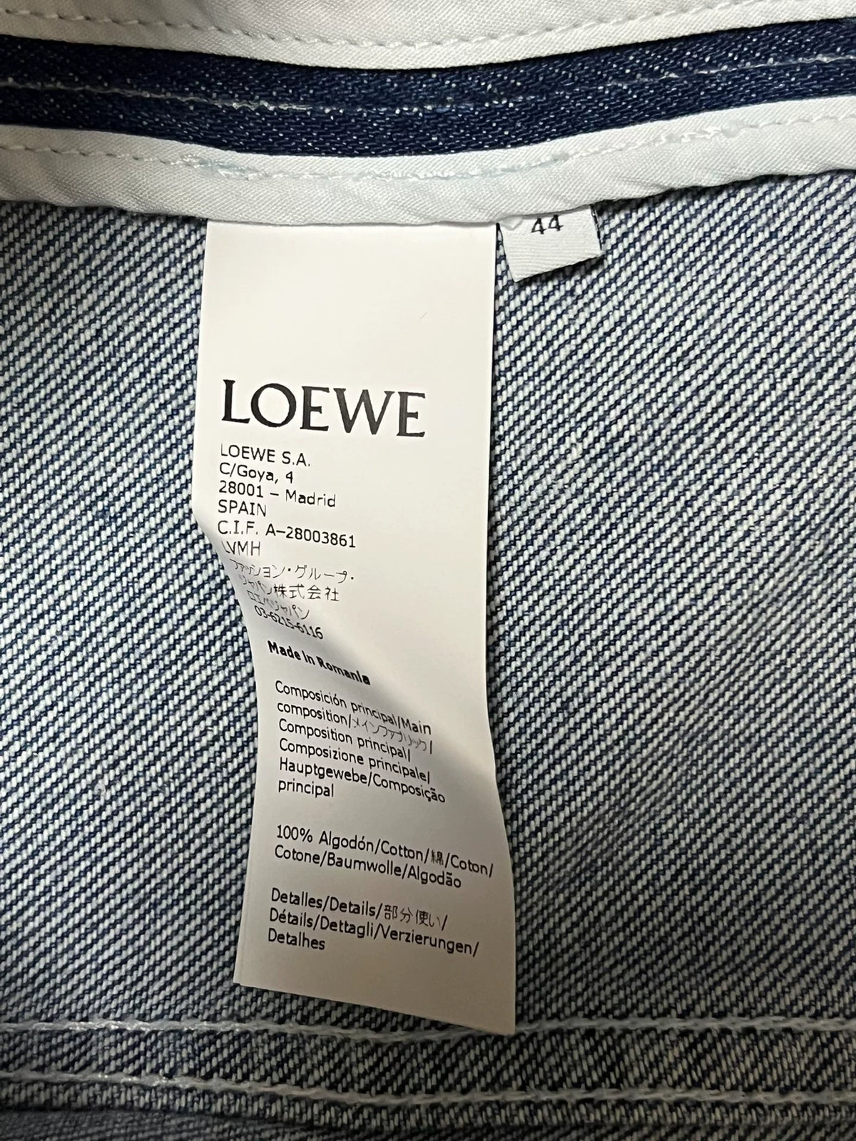 Loewe Patchwork Denim Jacket