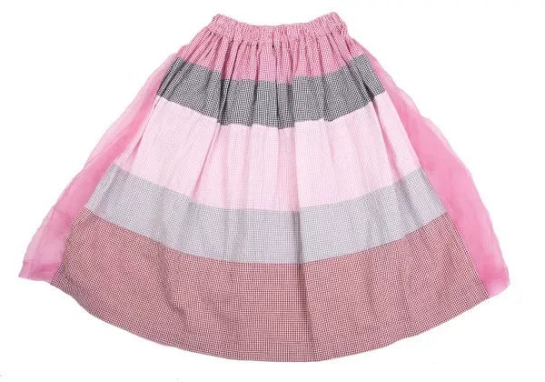 COMME des GARCONS Vintage Pink Plaid Skirt
