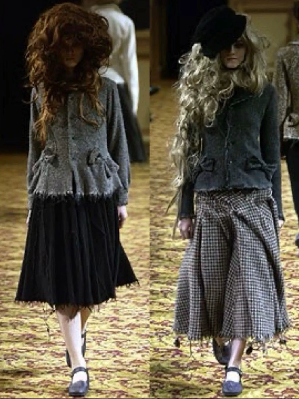 Junya Watanabe 2003 Runway Wool Flannel Butterfly Jacket Top