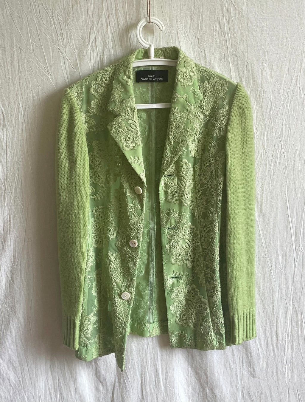 Comme Des Garcons Green Papaya Tricot 1997 Sweater