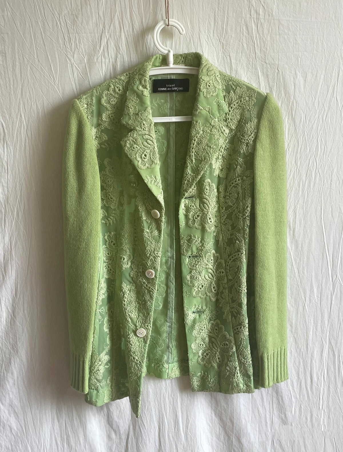 Comme Des Garcons Green Papaya Tricot 1997 Sweater