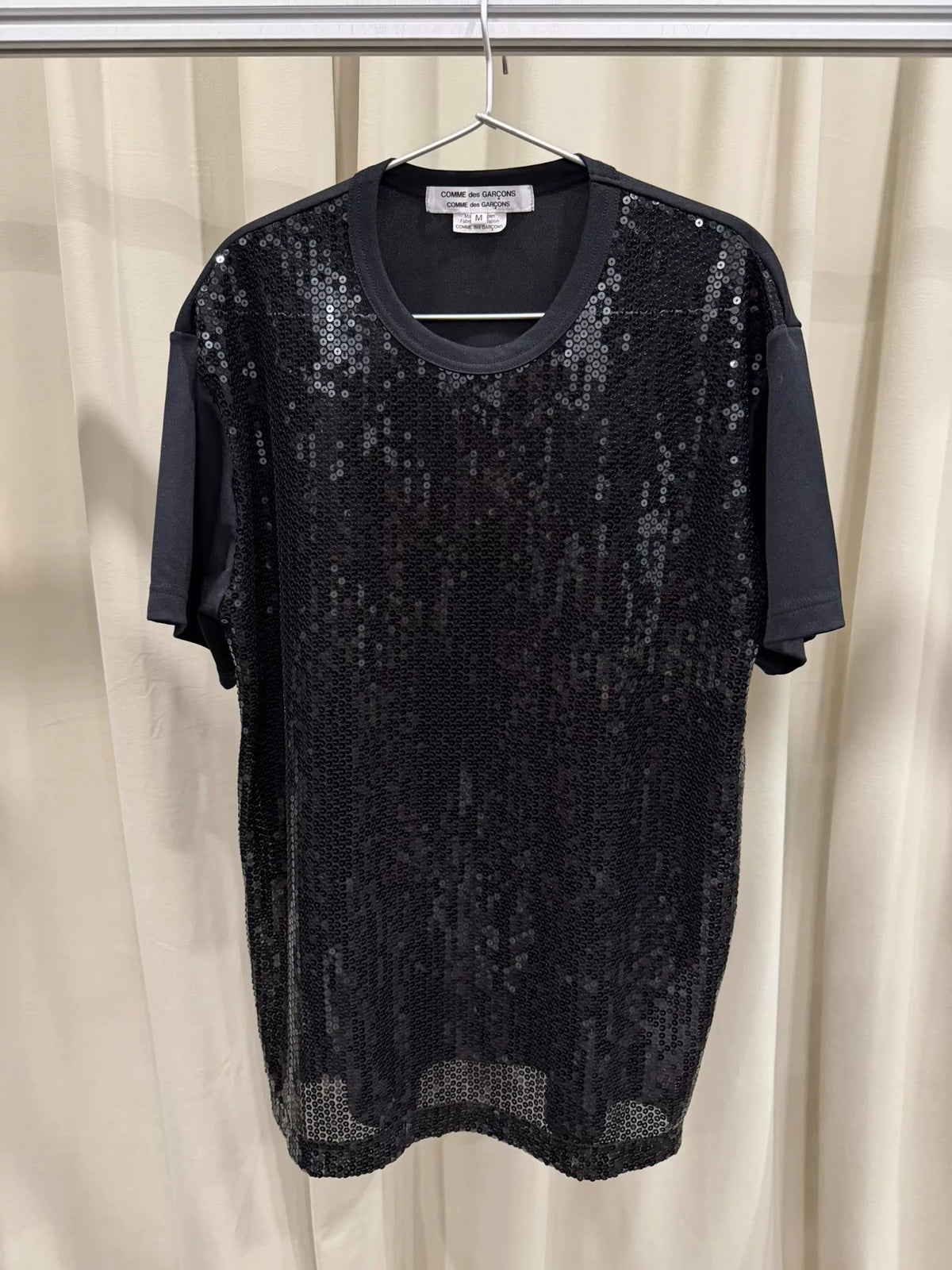 Comme des Garçons CDG sequin short-sleeve shirt