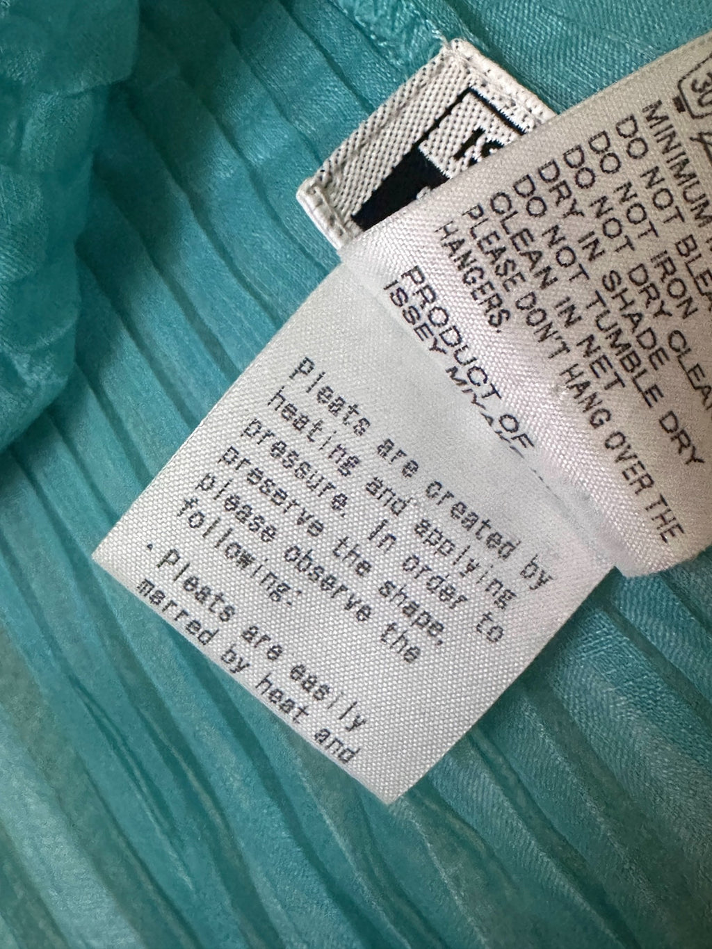Issey Miyake Pleated Blue Dress