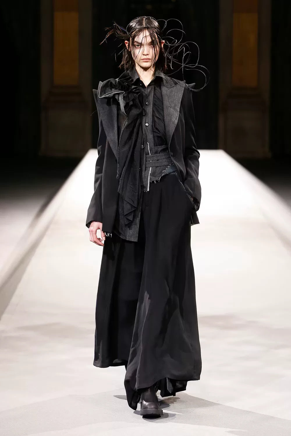 Yohji Yamamoto AW22 Denim Patchwork Skirt