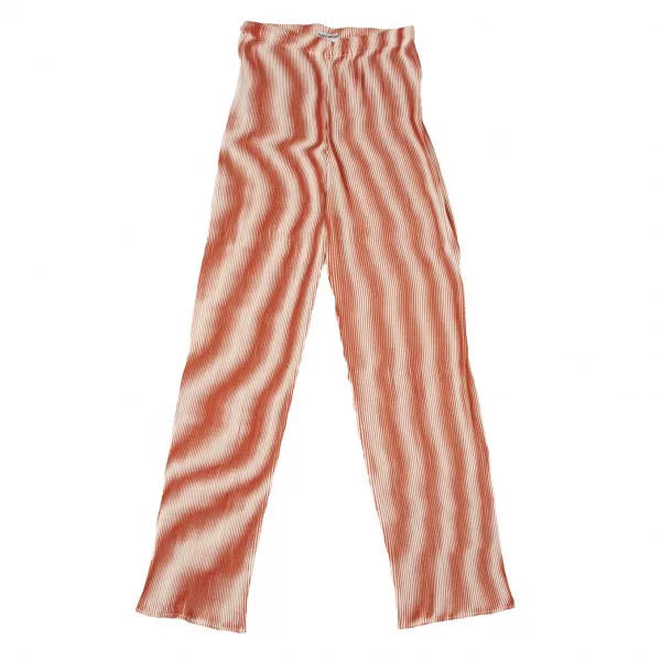 Issey Miyake Vintage Orange Ripple Pleated Pants