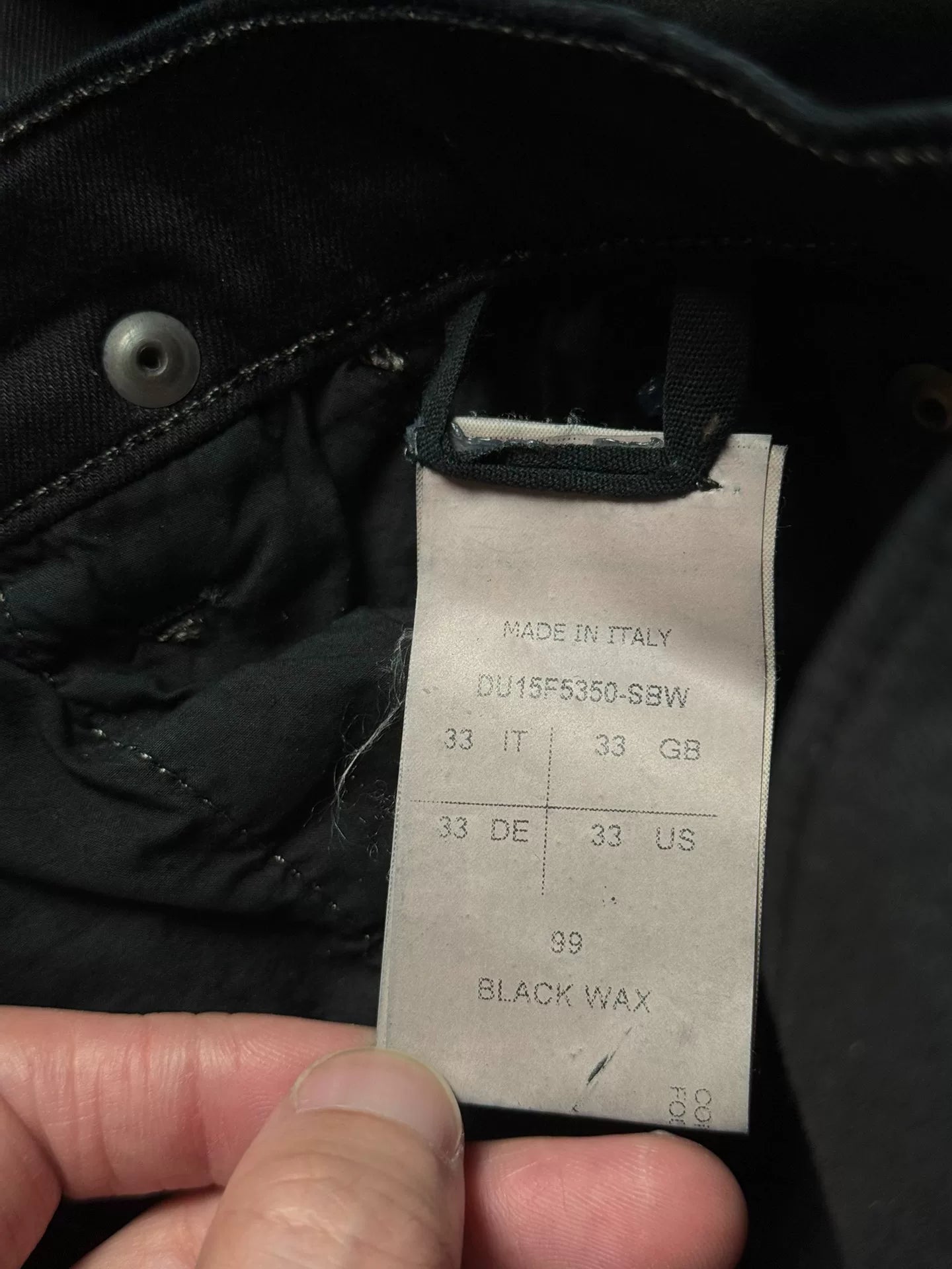 Rick Owens Black Wax Pants