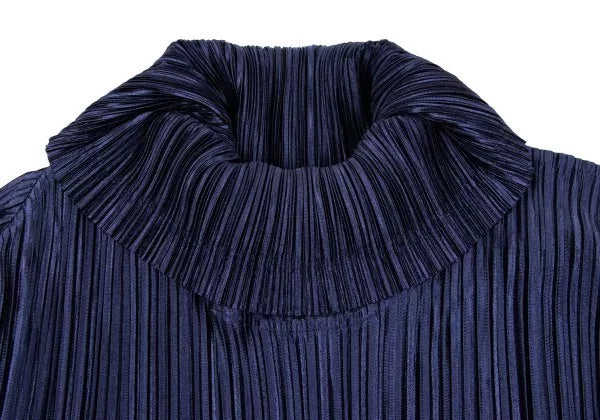 Issey Miyake Vintage Navy Pleated Dress