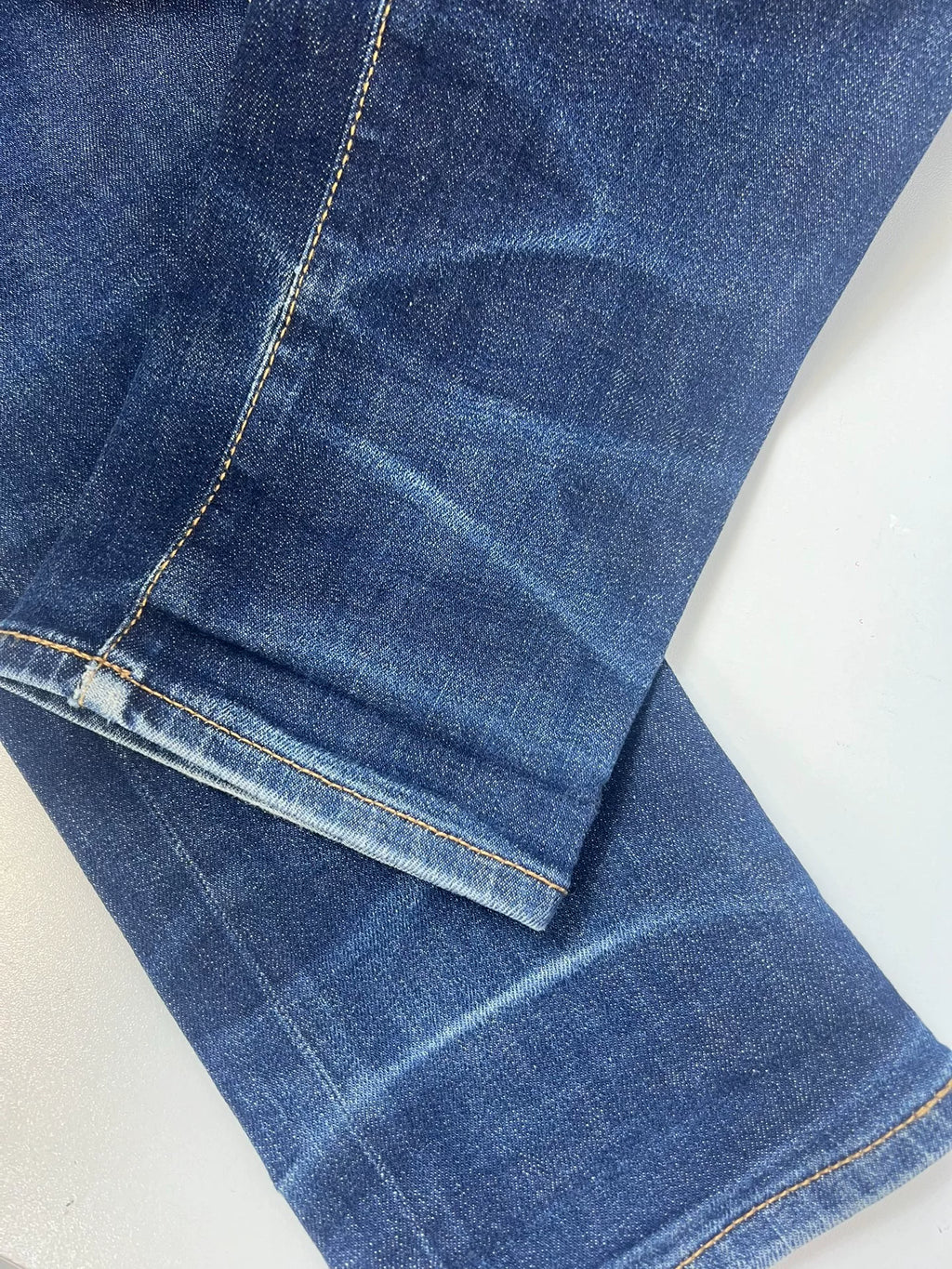 Saint Laurent 16SS Distressed Navy Jeans