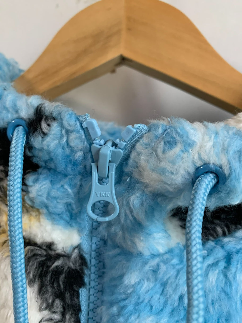 Supreme FW20 Blue Week3 Penguins Hooded Fleece Jacket