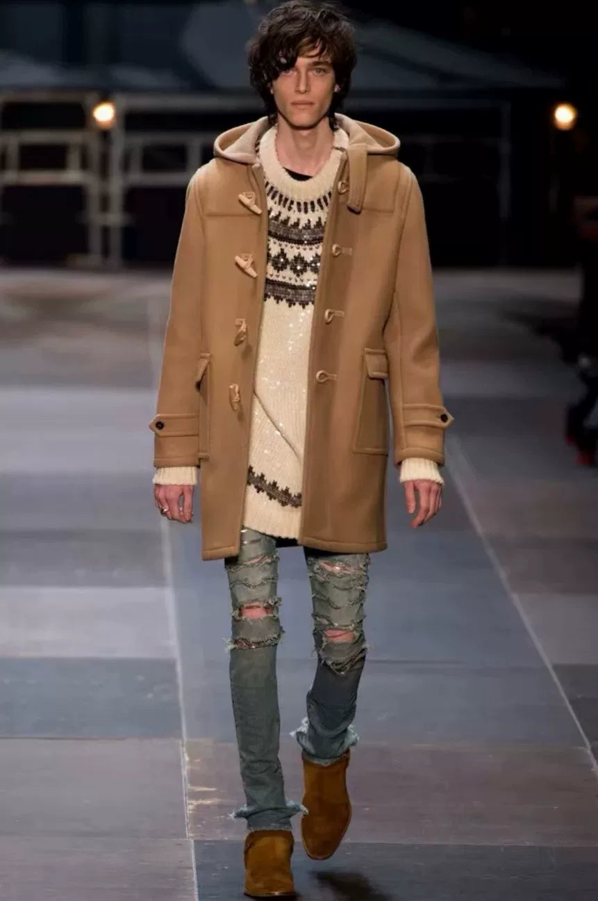 Saint Laurent 13AW Christmas Sequin Sweater by Hedi Slimane
