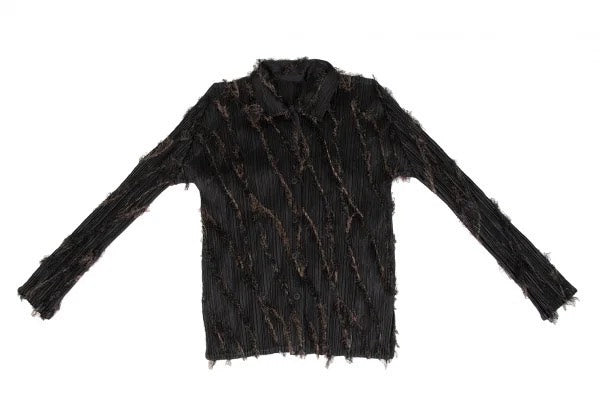 Issey Miyake Fringe Pleated Shirt