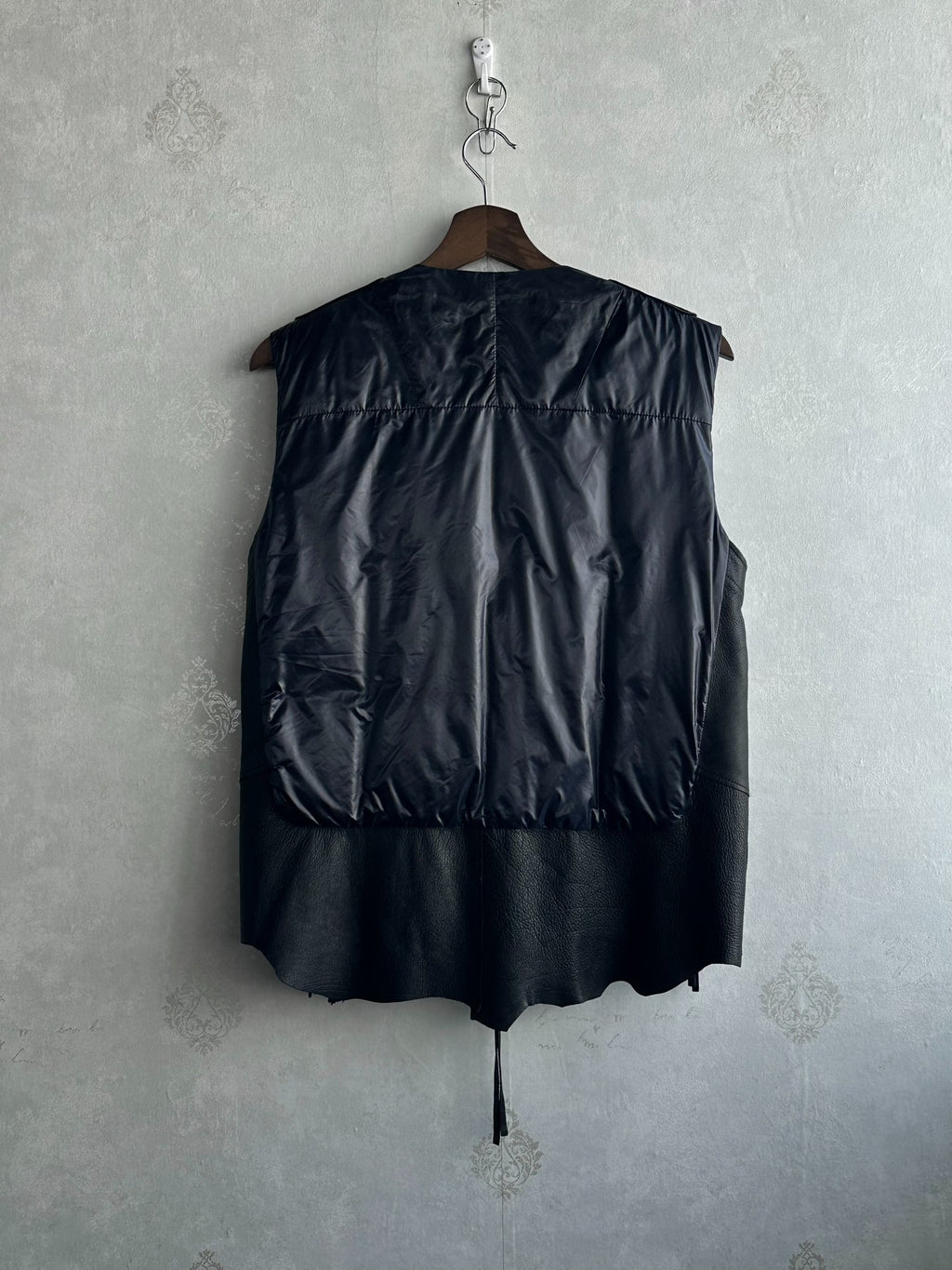 The Soloist 12AW Down Pieced Leather Vest