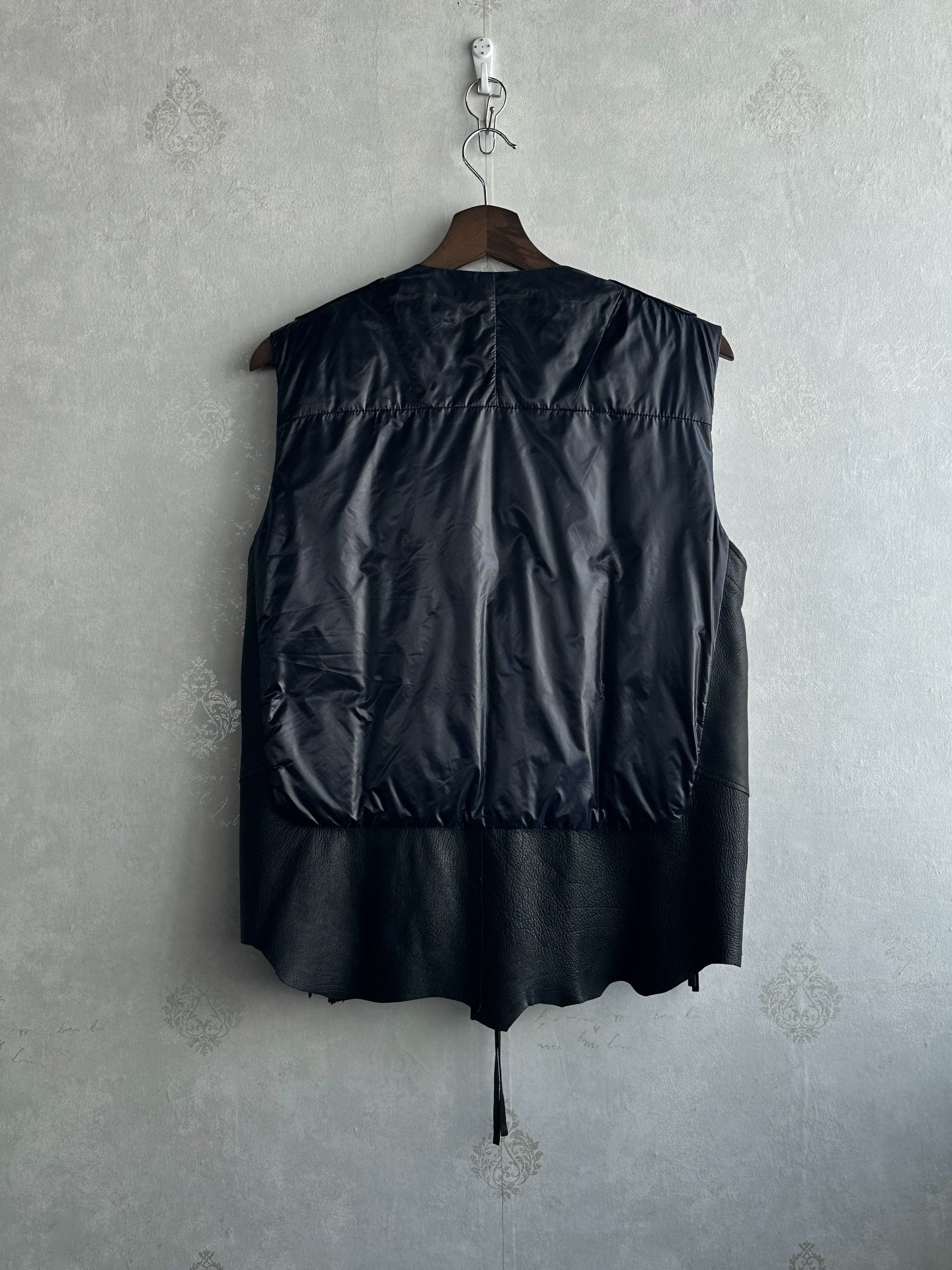 The Soloist 12AW Down Pieced Leather Vest
