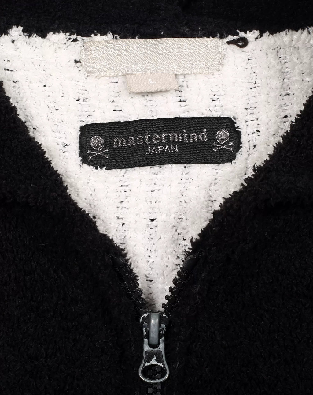 Mastermind Japan × Barefoot Dreams Terry Ron Herman Skull Hoodie