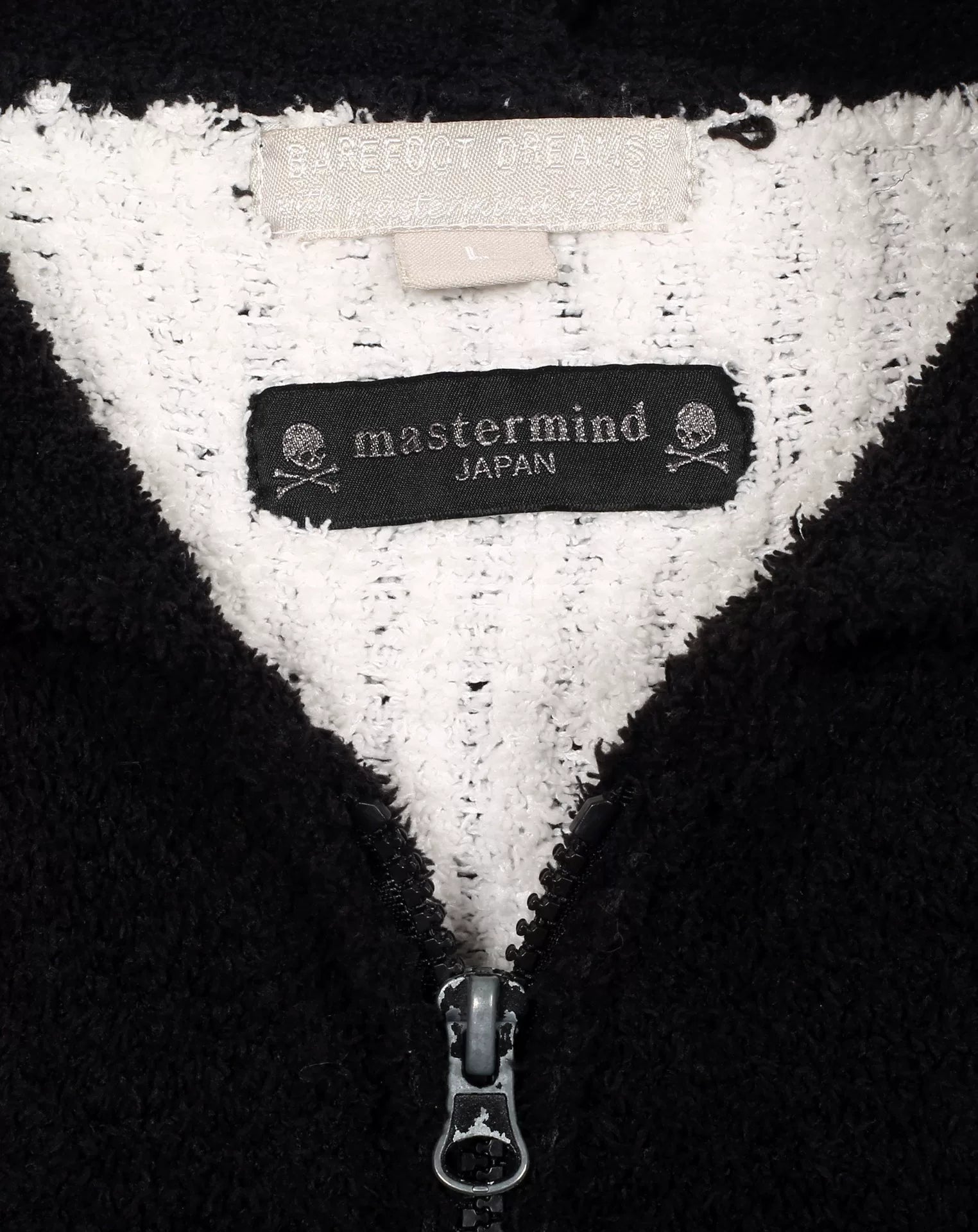 Mastermind Japan × Barefoot Dreams Terry Ron Herman Skull Hoodie