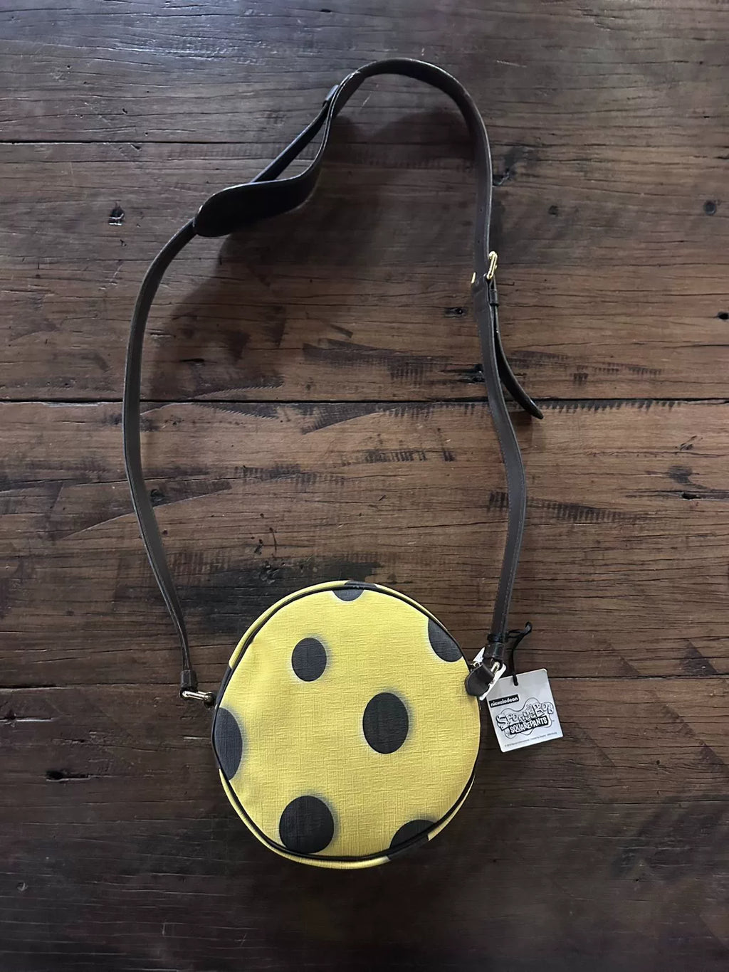 Moschino FW14 SpongeBob Round Crossbody Bag