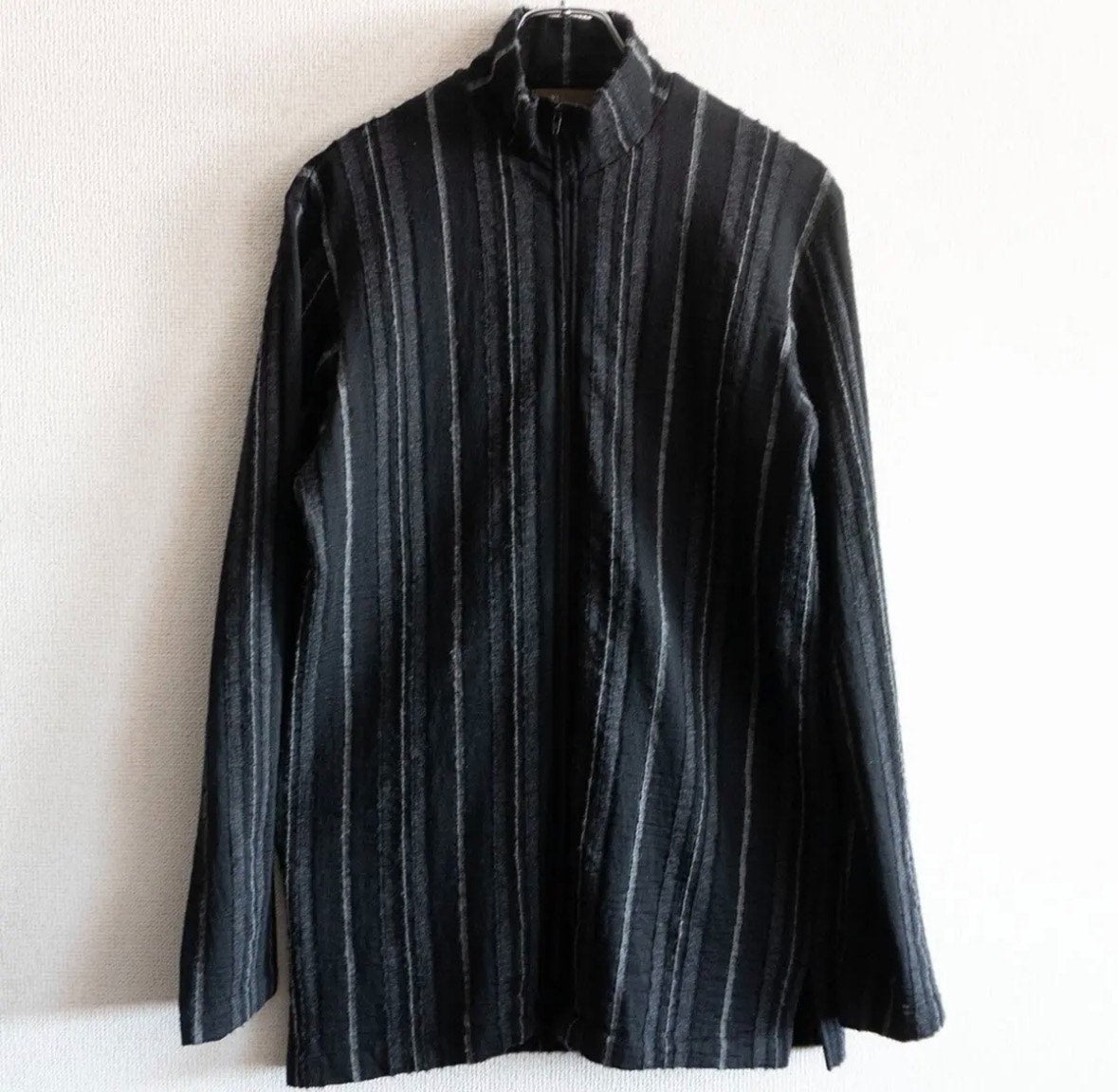 Yohji Yamamoto 1990s Wool Zip-Up Knit Jacket