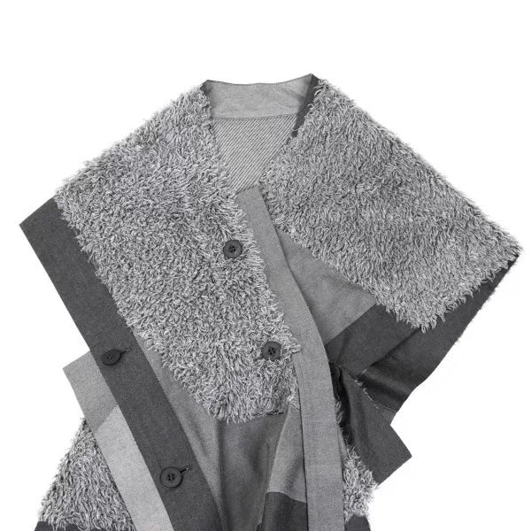 Issey Miyake Vintage Grey Patchwork Vest