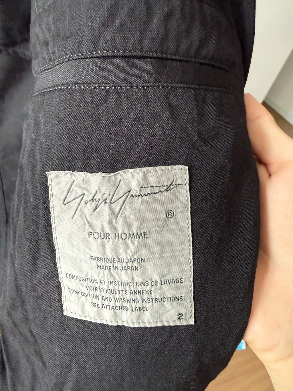 Yohji Yamamoto AW19 Hooded Wool Jacket