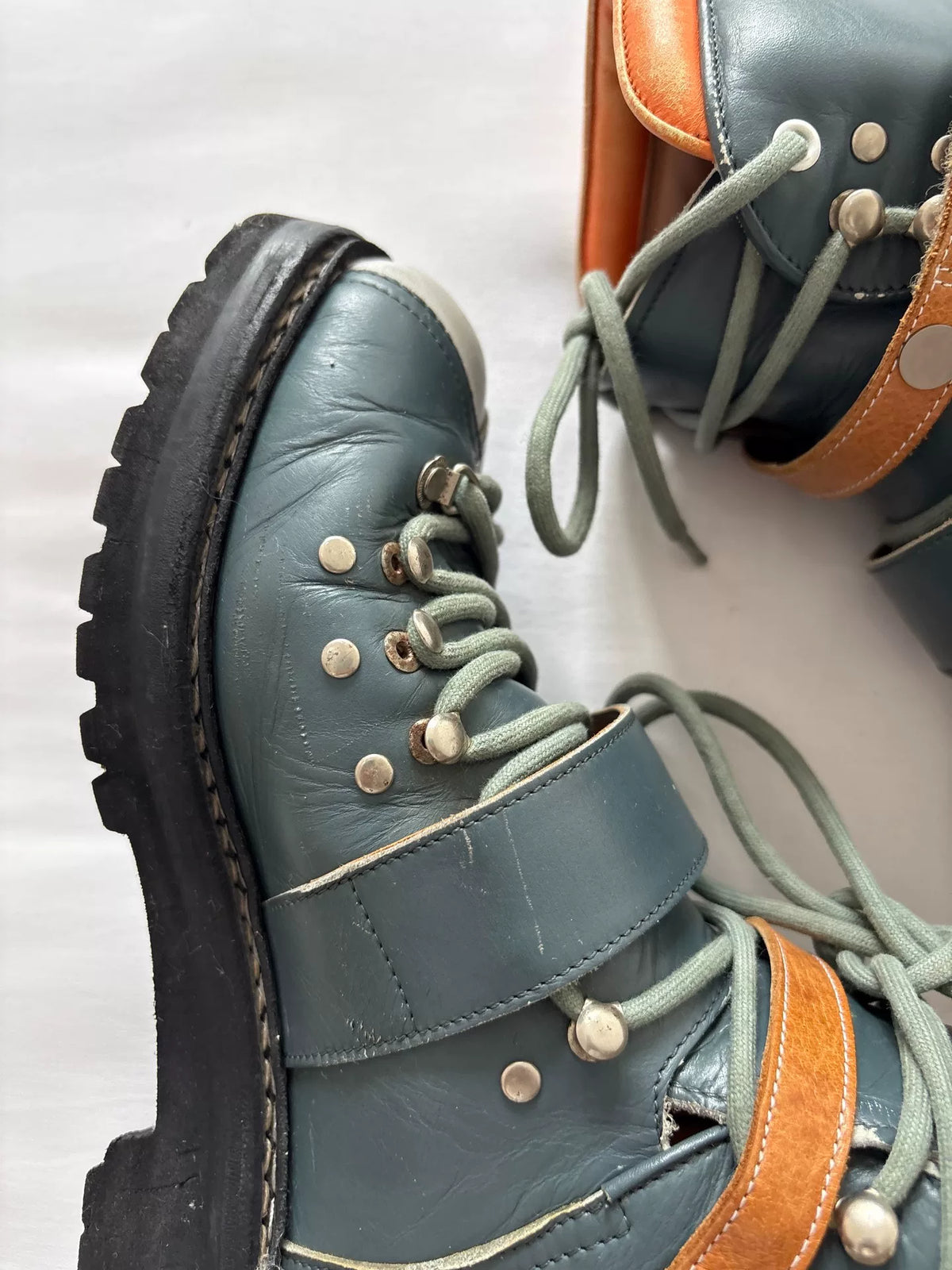 Undercover 10SS Vintage Less But Better Lace-Up Boots
