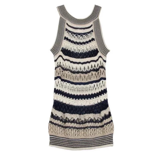 Jean Paul Gaultier Vintage Black White Striped Dress
